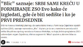 Srbi formiraju ZSO?